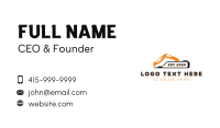 Construction Builder Excavator Business Card Design