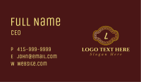 Golden Chain Letter Business Card Image Preview
