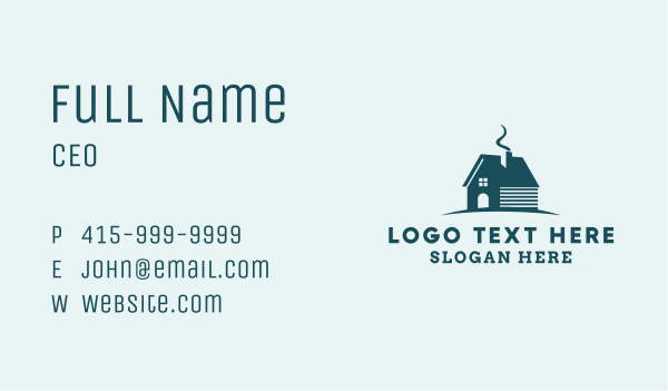 Realty Housing Cabin Business Card Design Image Preview