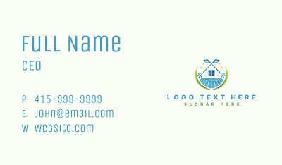 Pressure Wash Cleaning Business Card Image Preview