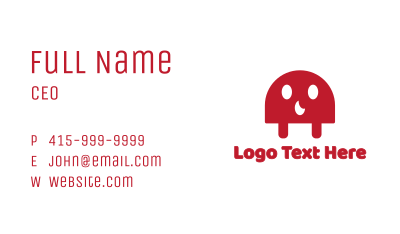 Red Ghost Business Card