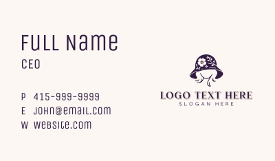 Floral Hat Milliner Business Card Image Preview