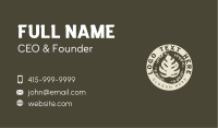 Organic Leaf Gardening  Business Card Image Preview