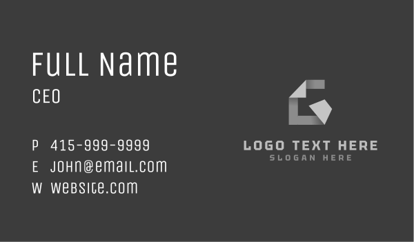Industrial Construction Fabrication Letter G Business Card Design Image Preview