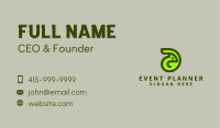 Green Chameleon Letter D Business Card Image Preview