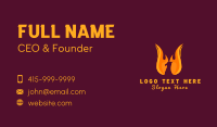 Flaming Phoenix Bird Business Card Image Preview