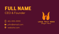 Flaming Phoenix Bird Business Card Preview