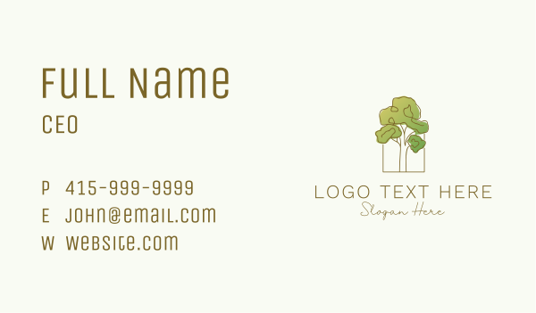 Nature Tree Planting Business Card Design Image Preview