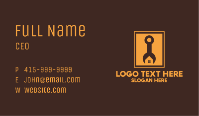 Wrench Home Repair Business Card Image Preview