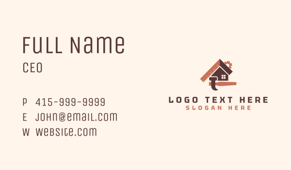 Hammer House Repair Business Card Design Image Preview