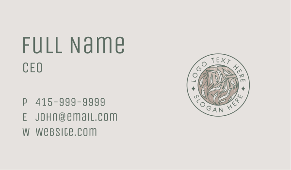 Floral Wreath Botanical Business Card Design Image Preview