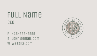 Floral Wreath Botanical Business Card Image Preview