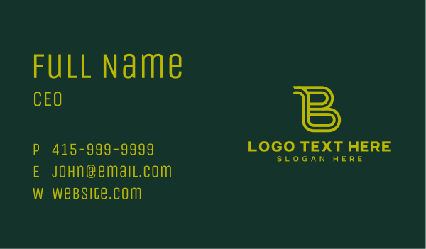 Marketing Industry Letter B Business Card Design Image Preview