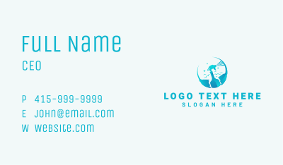 Sprayer Broom Cleaning Business Card Image Preview