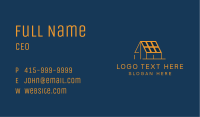 House Solar Panel Energy Business Card Image Preview