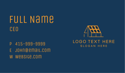 House Solar Panel Energy Business Card Image Preview
