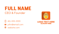 Egg Location Pin App Business Card Design