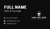 Punk Rock Skull Business Card Preview