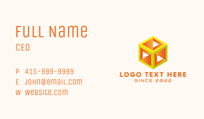 Media Advertising Company Business Card Image Preview