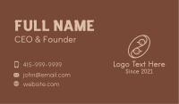 Yin Yang Coffee Bean Business Card Image Preview