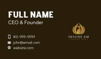 Mythical Phoenix Gold Business Card Design
