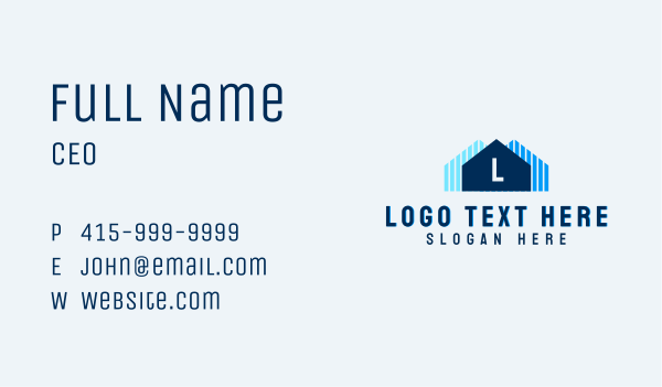 Modern Housing Letter Business Card Design Image Preview