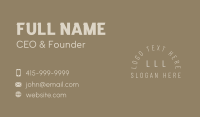 Generic Simple Brand Business Card Image Preview