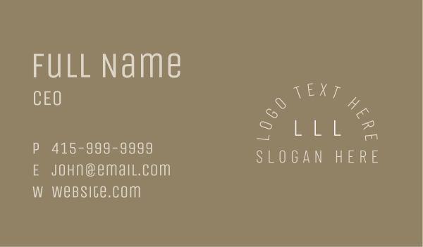 Generic Simple Brand Business Card Design Image Preview