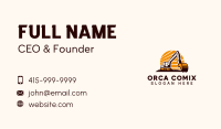Backhoe Digger Construction Business Card Image Preview