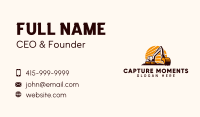 Backhoe Digger Construction Business Card Image Preview