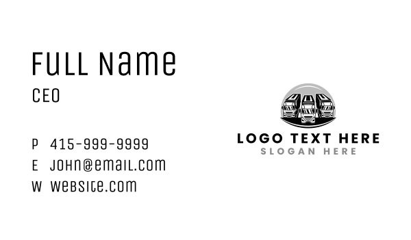 Transportation Truck Fleet Business Card Design Image Preview