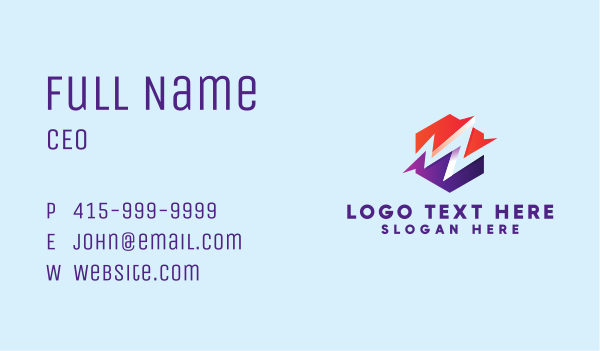 Creative Letter M Company Business Card Design Image Preview
