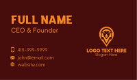 Lion Location Pin Business Card Image Preview