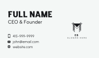 Professional Company Letter M Business Card Design