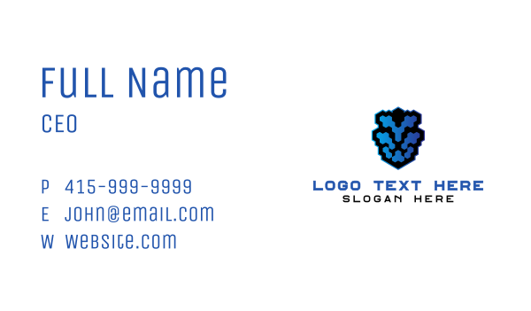 Lion Pixel Business Card Design Image Preview