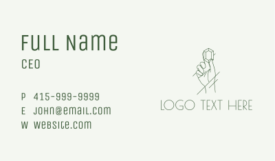 Luxurious Gemstone Hand Business Card Image Preview