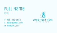 Blue Woman Mermaid Business Card Image Preview