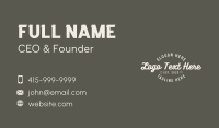 Generic Boutique Wordmark Business Card Image Preview