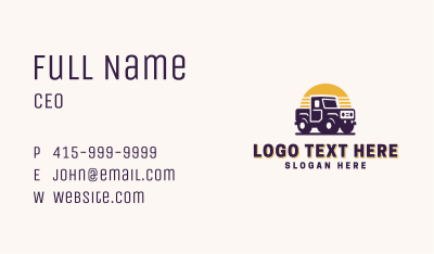 Off Road Vehicle Truck Business Card Image Preview