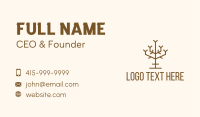 Simple Tree Branch Business Card Design