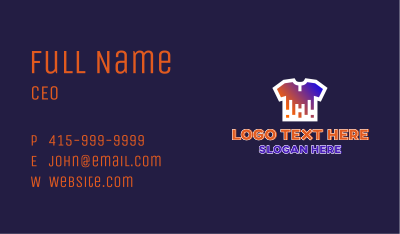 Shirt Drip Print Business Card Image Preview