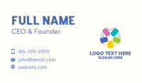 Colorful Price Tag Star Business Card Design