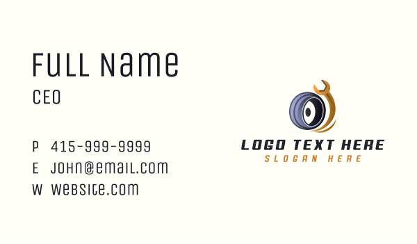 Wrench Tire Repair Business Card Design Image Preview