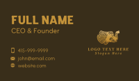Gold Elephant Mandala Business Card Design