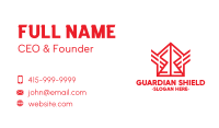 Red Winged House Business Card Image Preview