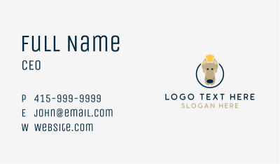 Pet Dog Chef Business Card Image Preview
