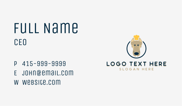 Pet Dog Chef Business Card Design Image Preview