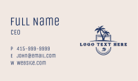 Palm Tree Resort Business Card Image Preview