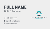 Hexagon Chain Hardware Business Card Image Preview