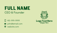 Green Nature Lady  Business Card Design
